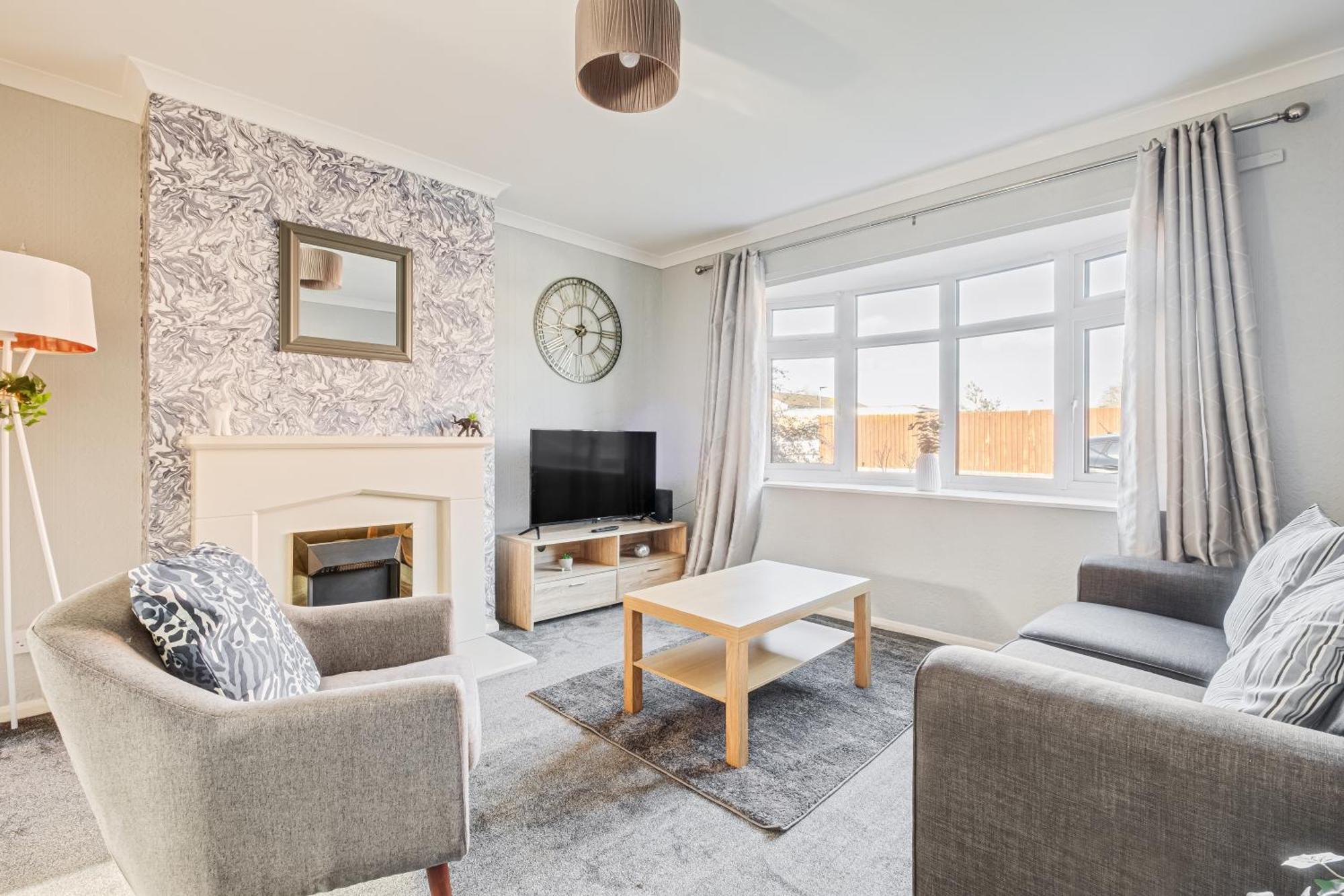 Comfy And Freshly Redecorated Home By Our Home Short Stays Close To Town Centre With Free Parking Bedford Zewnętrze zdjęcie
